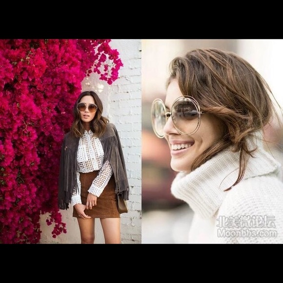 Chloe Carlina round metal sunglasses - Picture 8 of 10